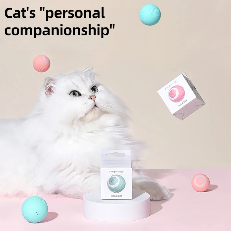 Smart Motion Cat Toy Ball – Rechargeable Interactive Ball for Indoor Play
