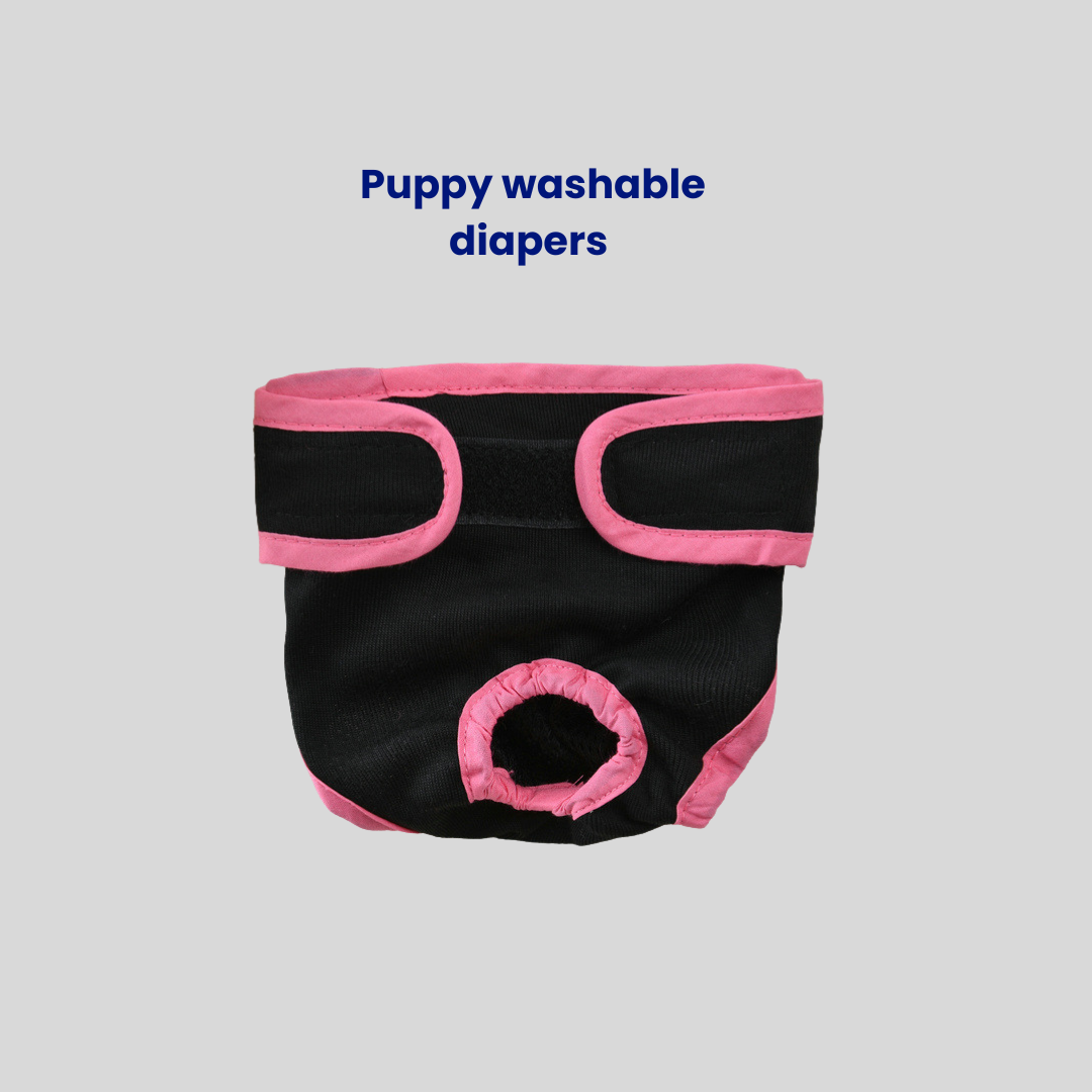 Adjustable Puppy Diapers – Washable Dog Physiological Pants | Waterproof & Reusable Pet Diapers for Female Dogs