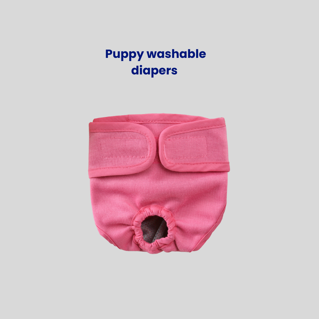 Adjustable Puppy Diapers – Washable Dog Physiological Pants | Waterproof & Reusable Pet Diapers for Female Dogs