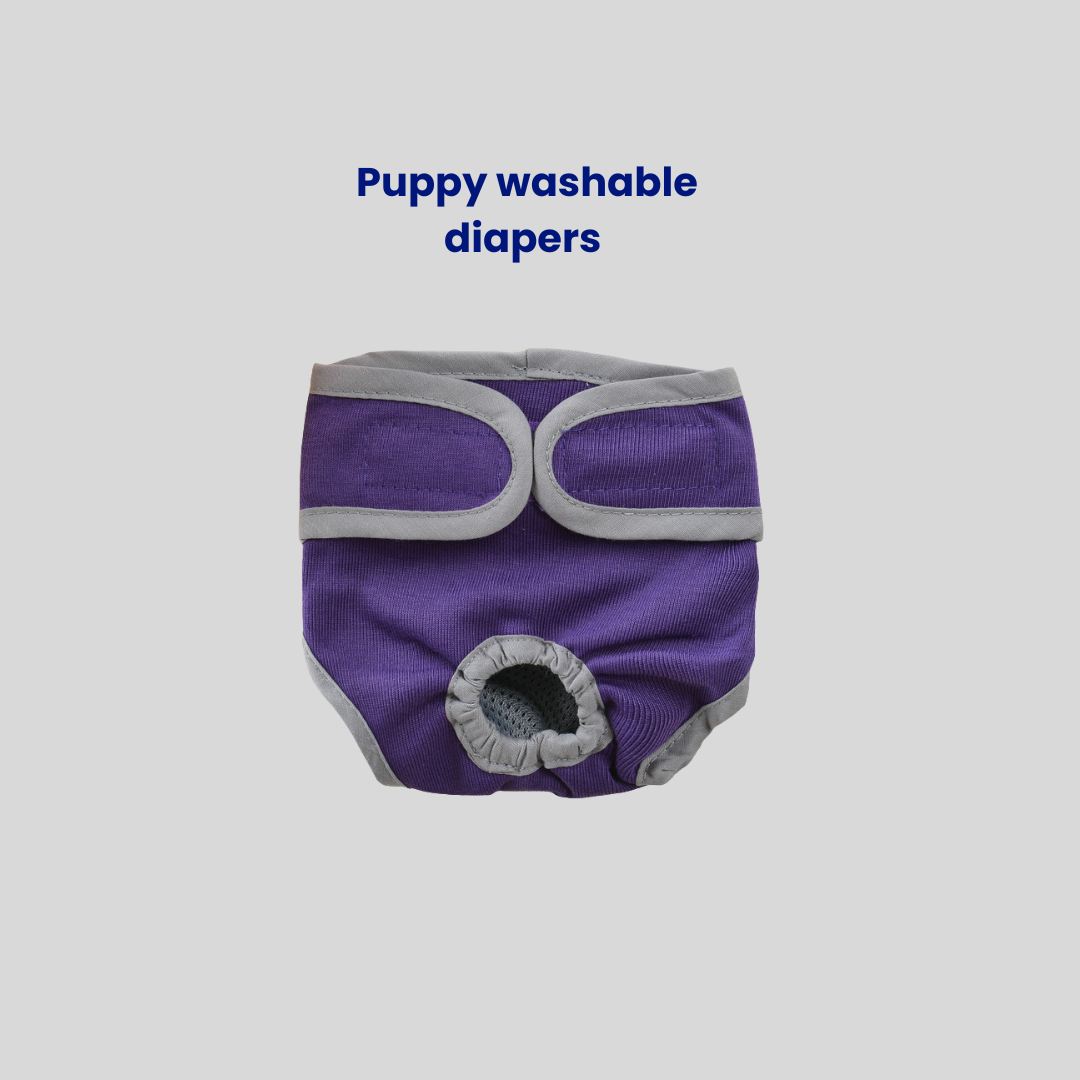 Adjustable Puppy Diapers – Washable Dog Physiological Pants | Waterproof & Reusable Pet Diapers for Female Dogs