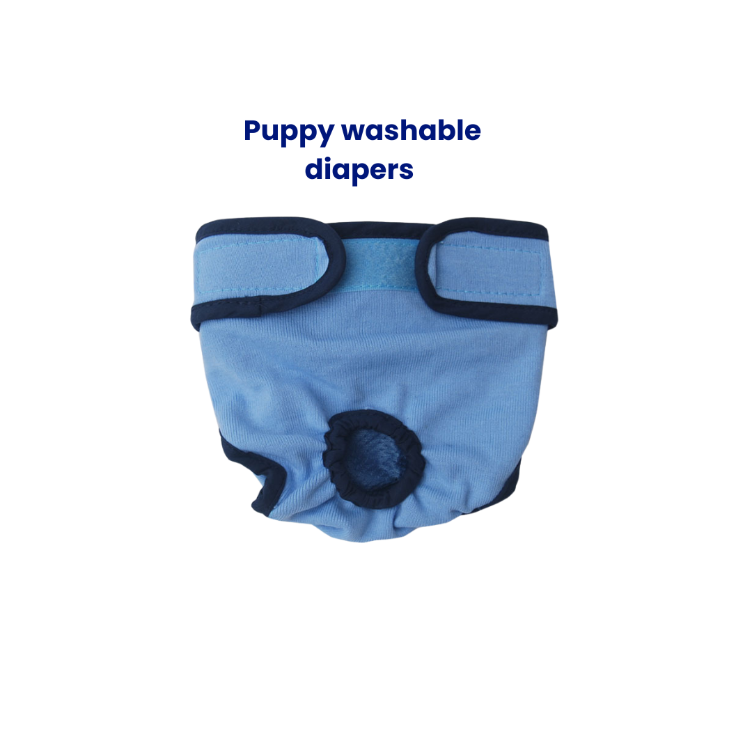 Adjustable Puppy Diapers – Washable Dog Physiological Pants | Waterproof & Reusable Pet Diapers for Female Dogs