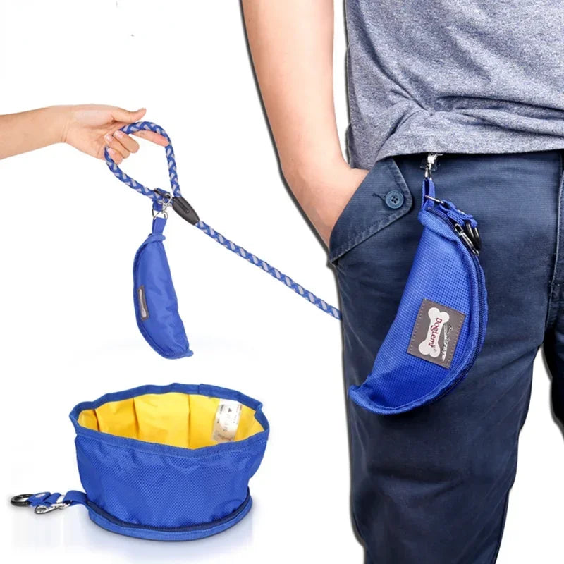 Collapsible Outdoor Pet Bowl - Leakage proof Dog & Cat Feeder