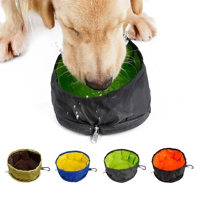 Collapsible Outdoor Pet Bowl - Leakage proof Dog & Cat Feeder