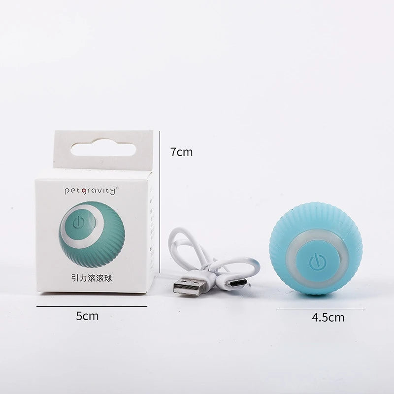Smart Motion Cat Toy Ball – Rechargeable Interactive Ball for Indoor Play