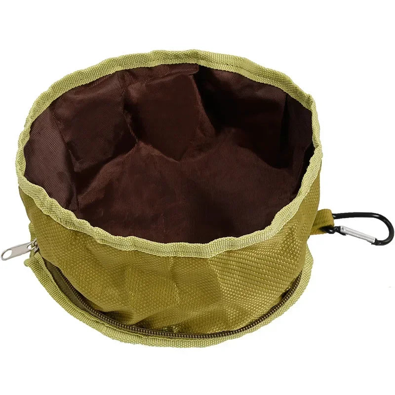 Collapsible Outdoor Pet Bowl - Leakage proof Dog & Cat Feeder