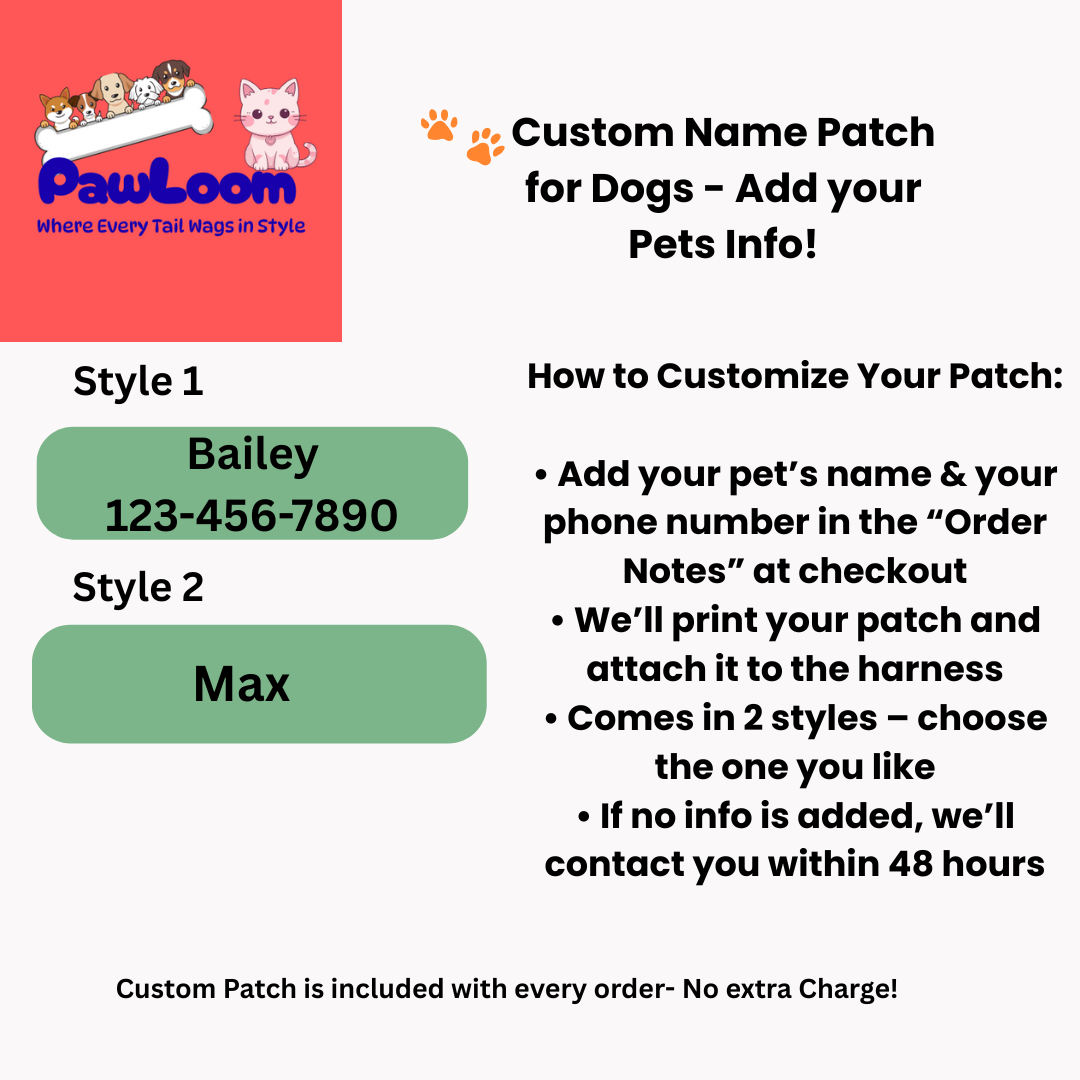 Personalized Reflective Dog Harness - No Pull Adjustable Pet Vest for Small to Large Dogs